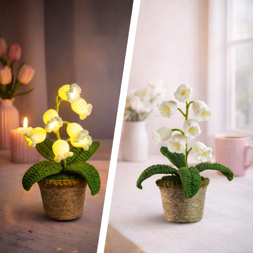 Ręcznie robiony świecący kwiat